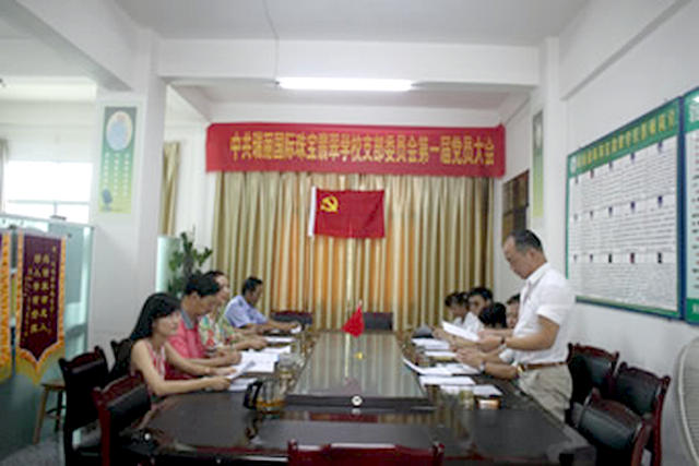 中共瑞丽国际珠宝翡翠学校党支部成立